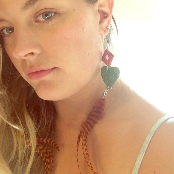 Feather earrings