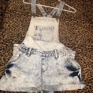 Acid wash overalls