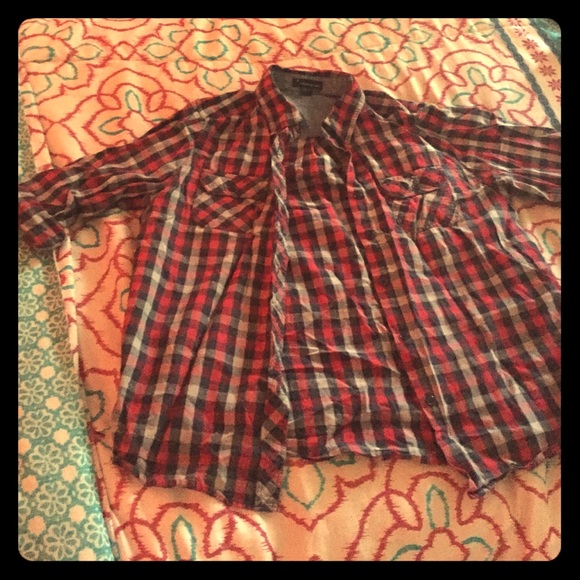 Red/blue flannel shirt