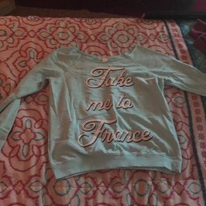 Mint Blue Sweater Top