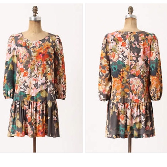 🚫SOLD🚫Anthropologie Minutiae Dropped Waist Dress - Picture 2 of 2