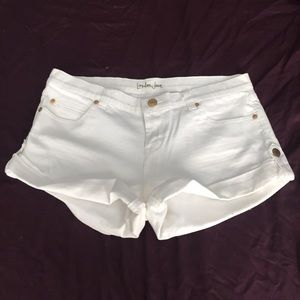 London Jean White Jean Shorts