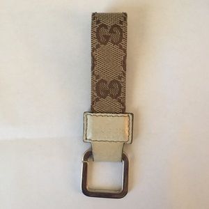 gucci leather keychain
