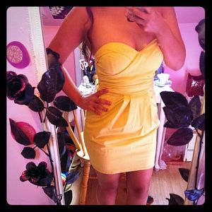 Yellow Mini dress