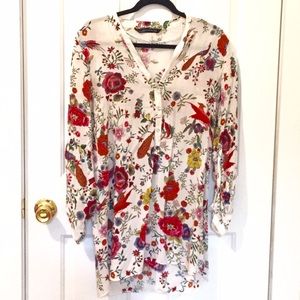 Zara Floral Printed Tunic