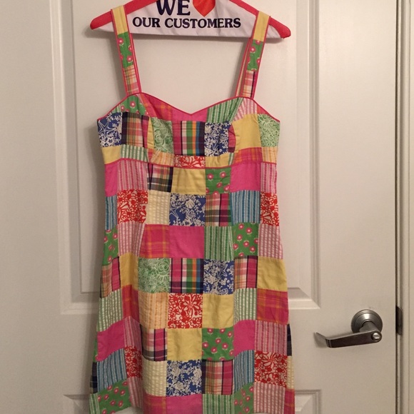 lilly pulitzer patchwork dress