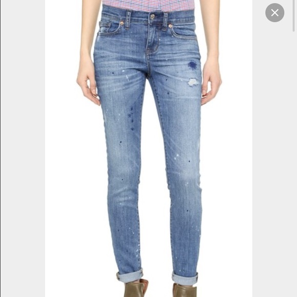 Madewell paint splatter jeans