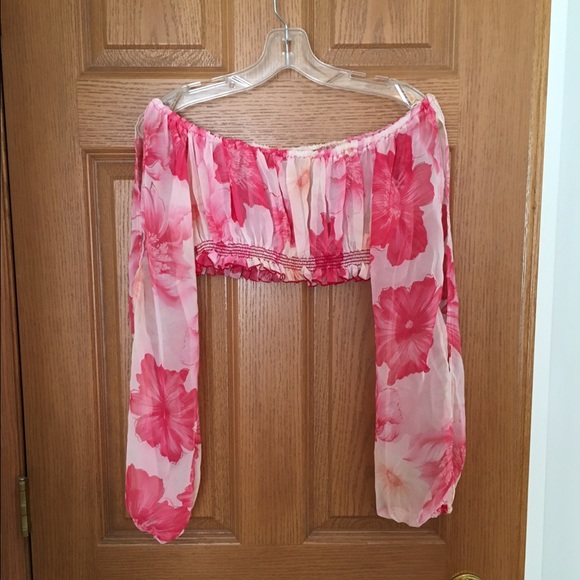 Charlotte Russe Tops - SOLD!!  Charlotte Russe Sheer Crop Top