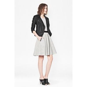 FRENCH CONNECTION SALT & PEPPER FLARED SKIRT