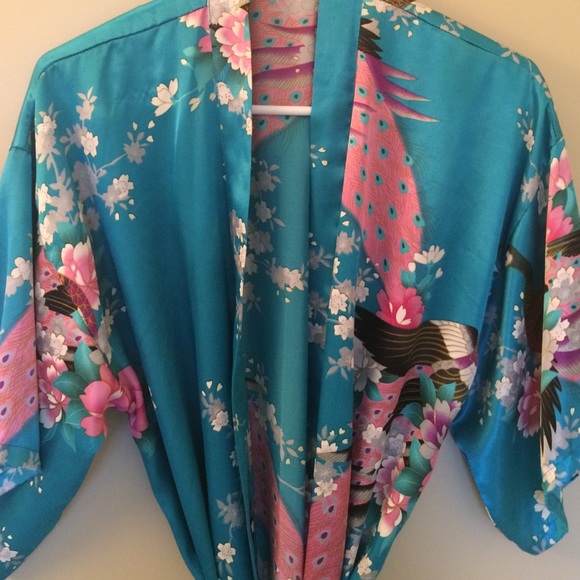 Beautiful silky robe from China.