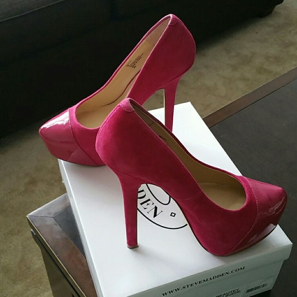 Steve Madden "Beautey" in pink leather/suede