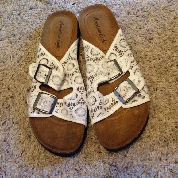 White lace sandal