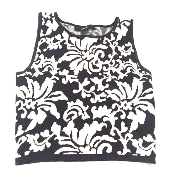 Black & White Crop Top