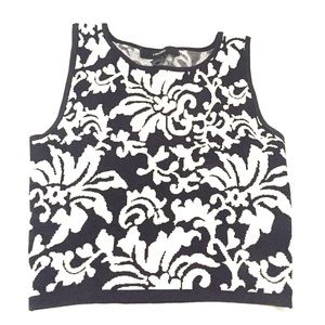 Black & White Crop Top