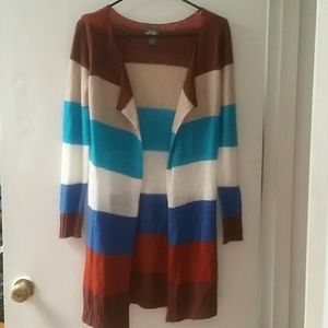 Long Color Blocked Sweater