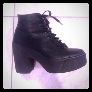 Topshop high top bootie shoes