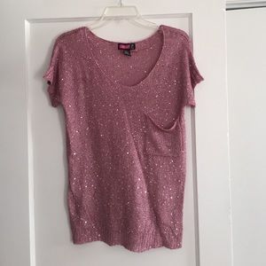 Blush sequin sweater