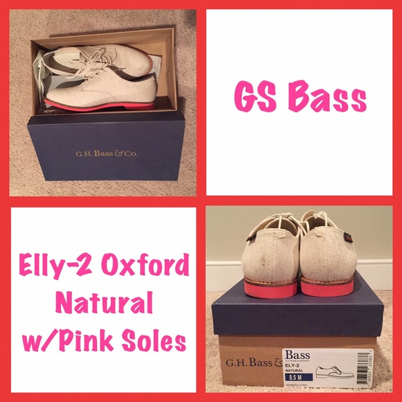 Natural Oxford with Pink Soles!