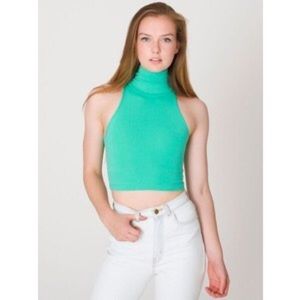 American apparel turtleneck crop top