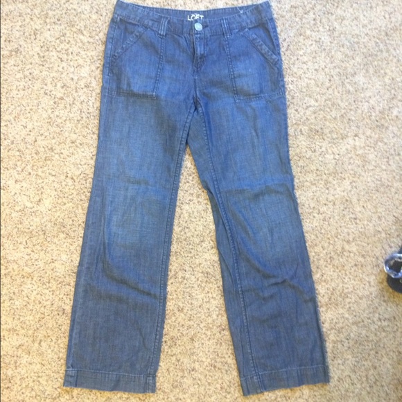 LOFT wide leg jeans