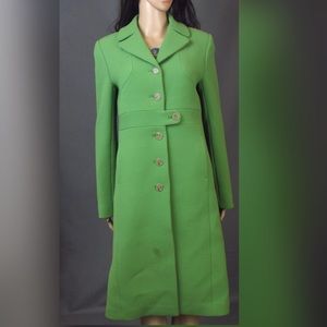 J.Crew Green Long Trench Coat