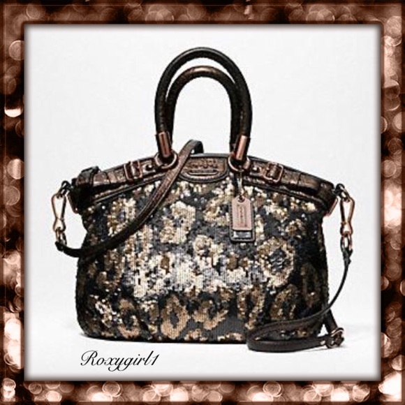 Coach Handbags - Coach Madison Sophia Sequin Satchel #18638 ~ LE