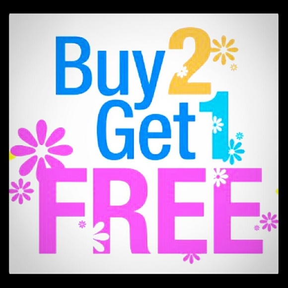 ALL $5 ITEMS ARE BUY 2 GET ONE FREE!!!