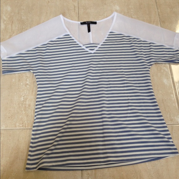 BCBG top NEW shoulders sheer size XS - Picture 1 of 4