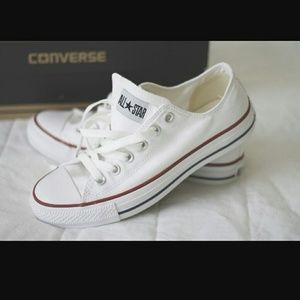 All star white converse