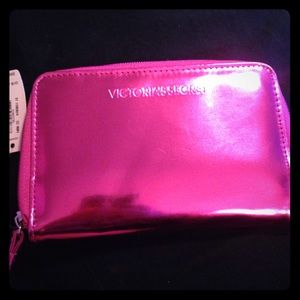 Metallic Hot Pink Victoria's Secret Clutch
