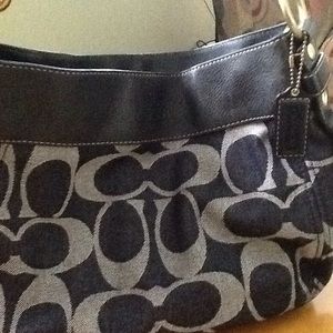 Authentic Coach Denim Handbag