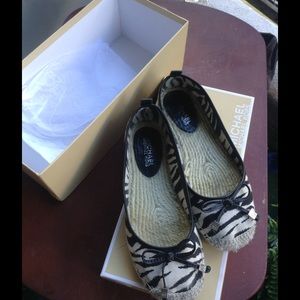 Michael Kors  Meg Espadrille sz 7 zebra