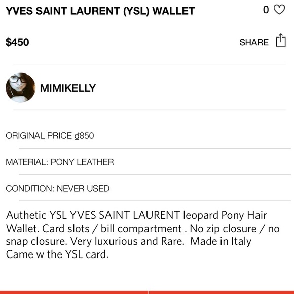 YSL wallet ! - Picture 4 of 4