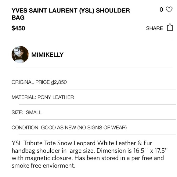 YSL Shoulder Bag ! - Picture 4 of 4