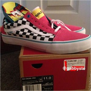 GOLF WANG VANS SZ.11 PINK/BLU/WHT MAKE OFFERS!!!!!