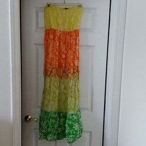 Colorful vacation maxi dress
