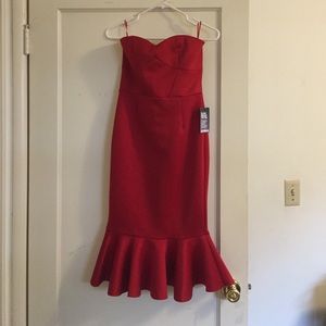Red mermaid dress