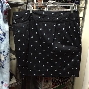 Cotton polka dot skirt