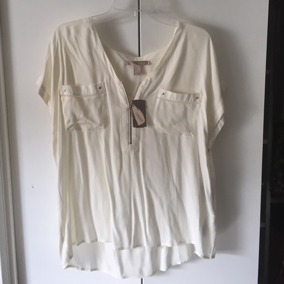 Forever 21 zip up blouse