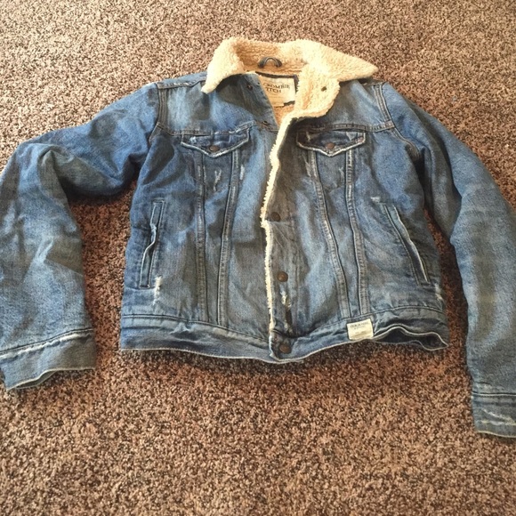 Men's warm jean jacket
