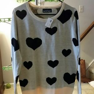 New heart sweater