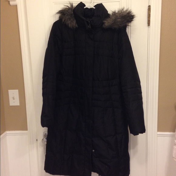 Down parka with hood