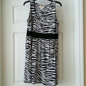 Zebra print dress