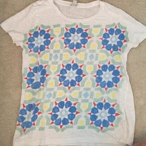 Cute JCrew Printed Tee