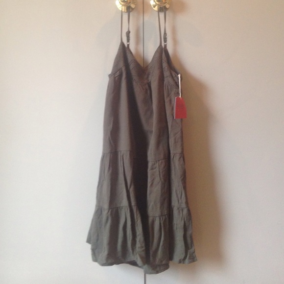 Forest green flowing dress
