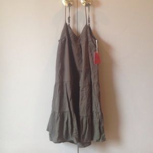 Forest green flowing dress