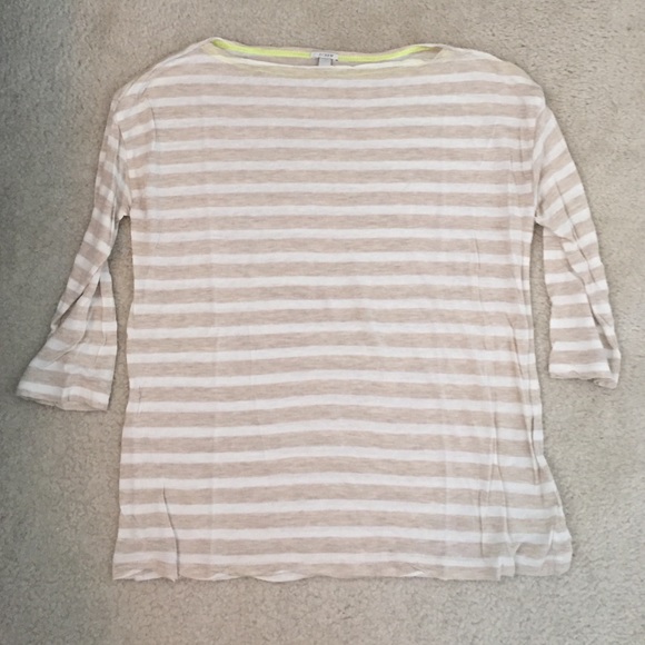 Boatneck J Crew Striped Top