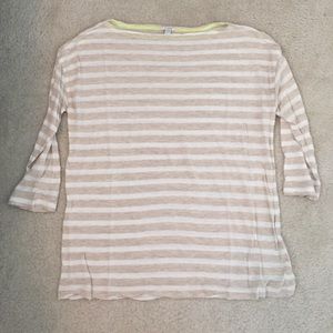 Boatneck J Crew Striped Top