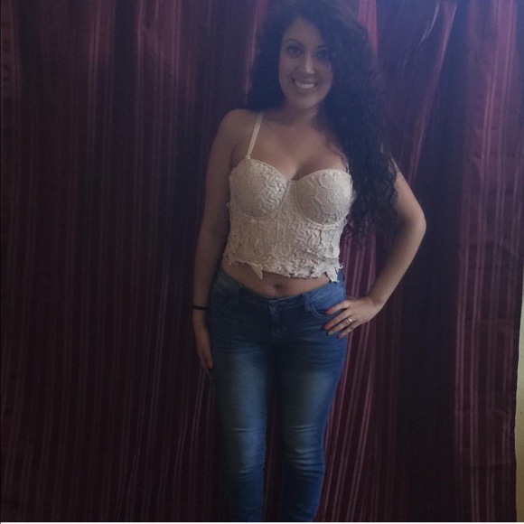 Lace crop top