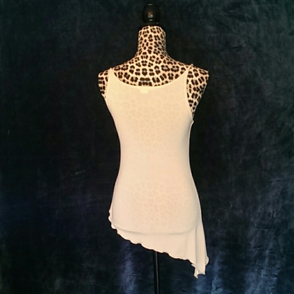 Beige High to Low Tank - Picture 3 of 4